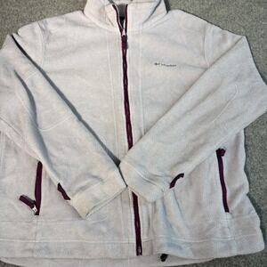 Columbia Jacket Women 2X Purple Fleece Coat Interchange Zip Up Outdoor Hiking
